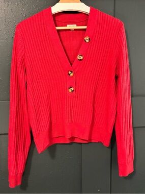 Pilcro Deep V-neck Pullover Sweater - Women